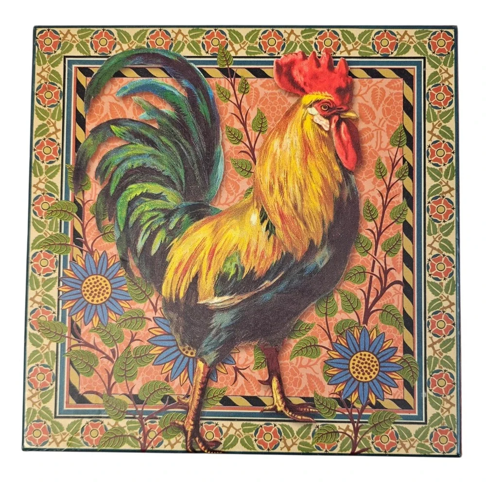 Pooch & Sweetheart Rooster Nesting‎ Gift Boxes Set of 2 The Gifted Line Kirshner